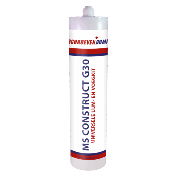 Professionele lijmkit/montagekit G30 wit 290ml Actie!