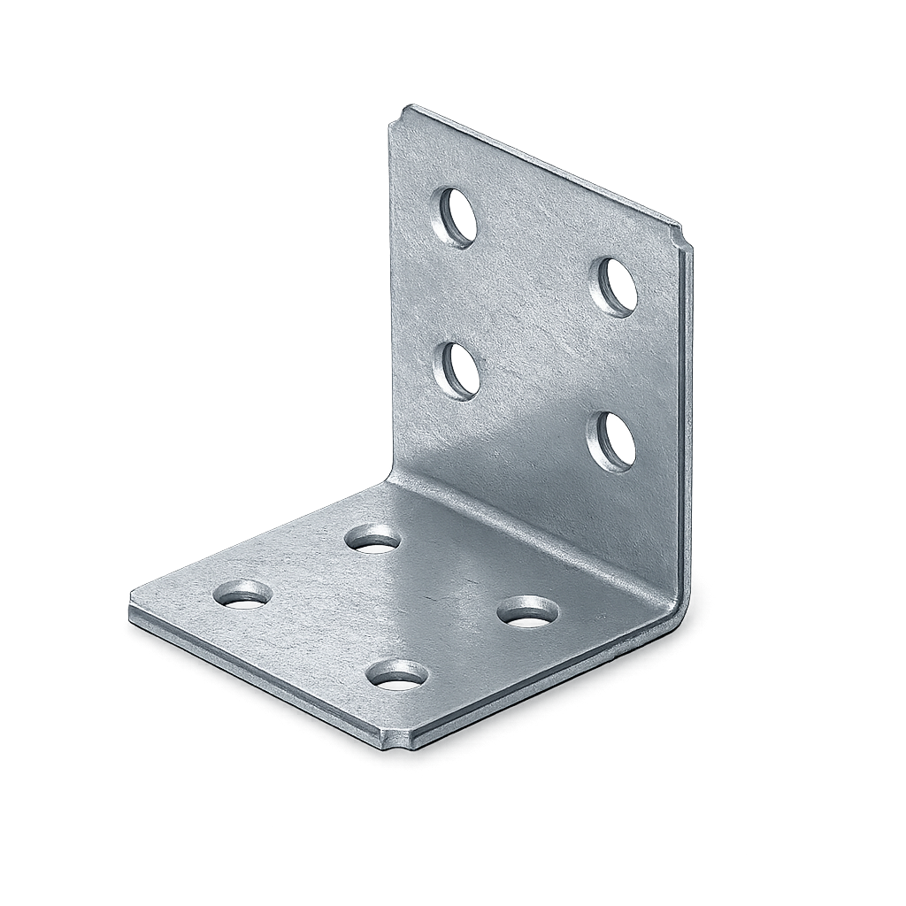 Versterkingshoek 40x40 mm verzinkt voor houtconstructies en schuttingen