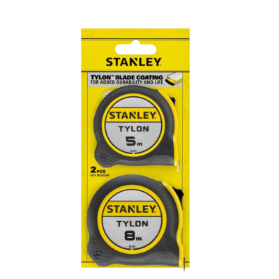 STANLEY Tylon Rolbandmaat 2-Pack 5 Meter & 8 Meter